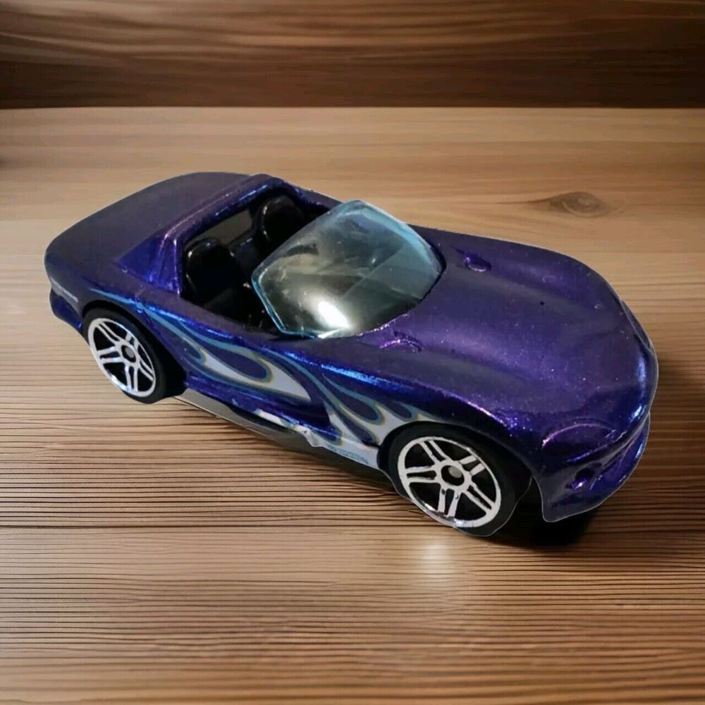1992 HW FLAMES Exclusive DODGE VIPER RT/10☆purple;blue☆Hot Wheels Loose